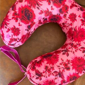 ban.do Pink Floral Neck Pillow